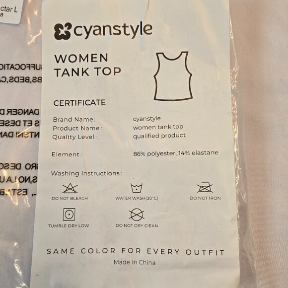 CYANSTYLE Women's 3 Piece Tank Tops Sleeveless Halter Neck Tank Crop Tops - Picture 15 of 15